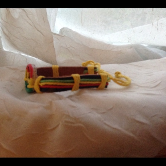 Bracelet red gold green rasta peace - Picture 3 of 3